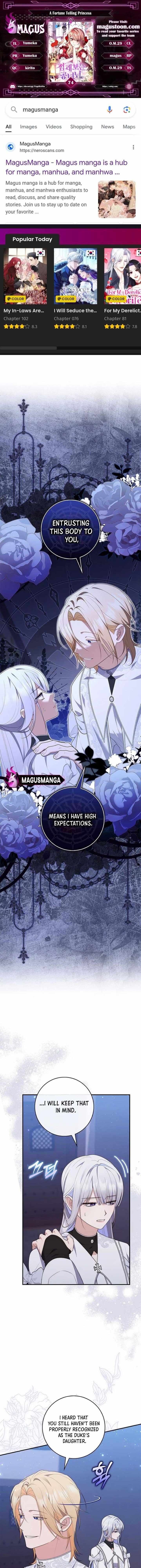 Read A Fortune-Telling Princess Manga Online