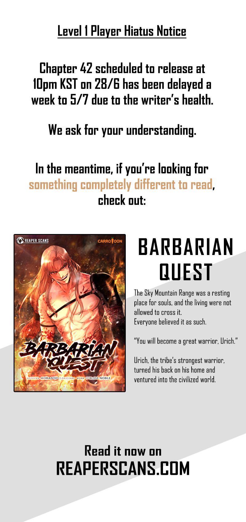 Read Level 1 Player Manga Online