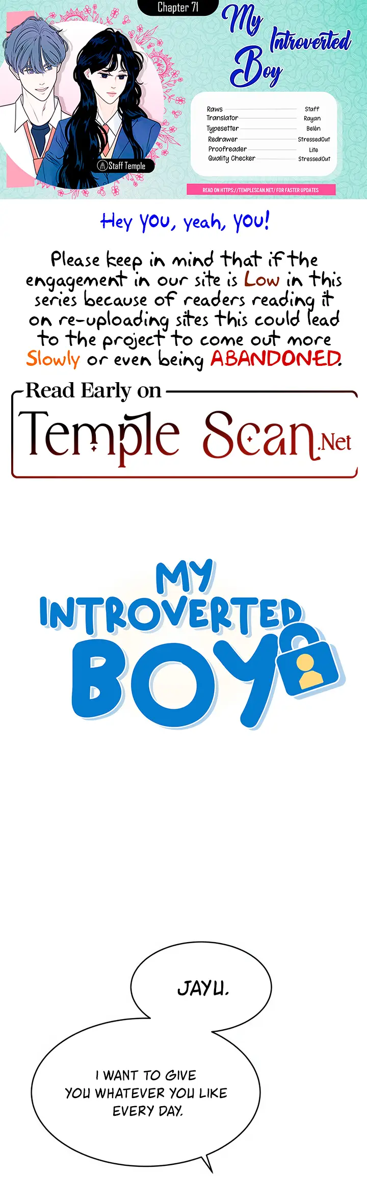 Read My Introverted Boy Manga Online