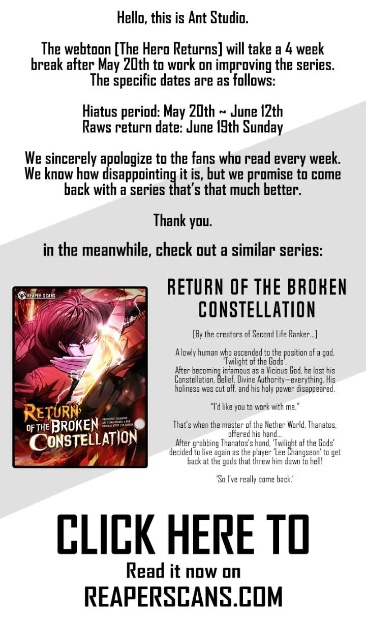 Read The Hero Returns Manga Online
