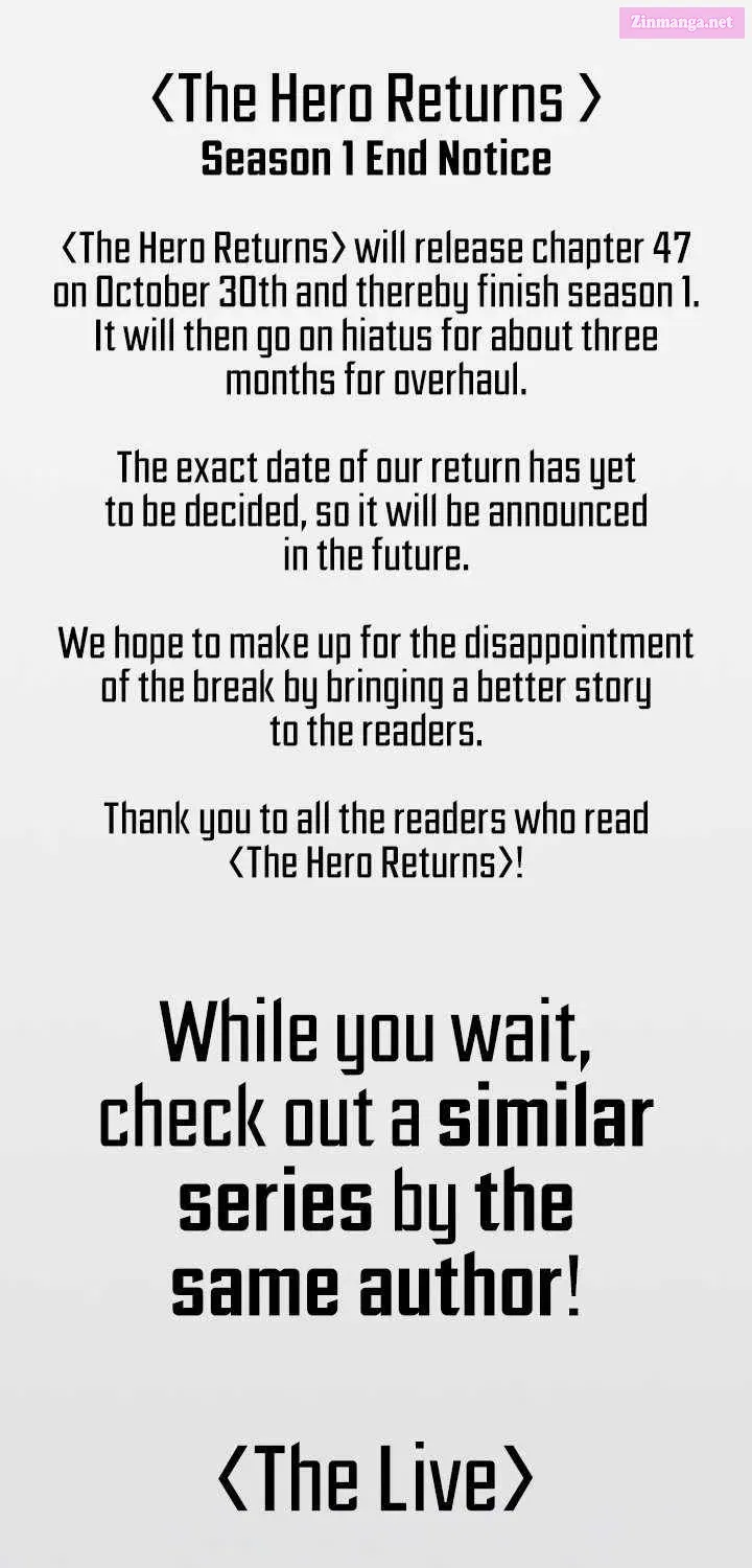 Read The Hero Returns Manga Online
